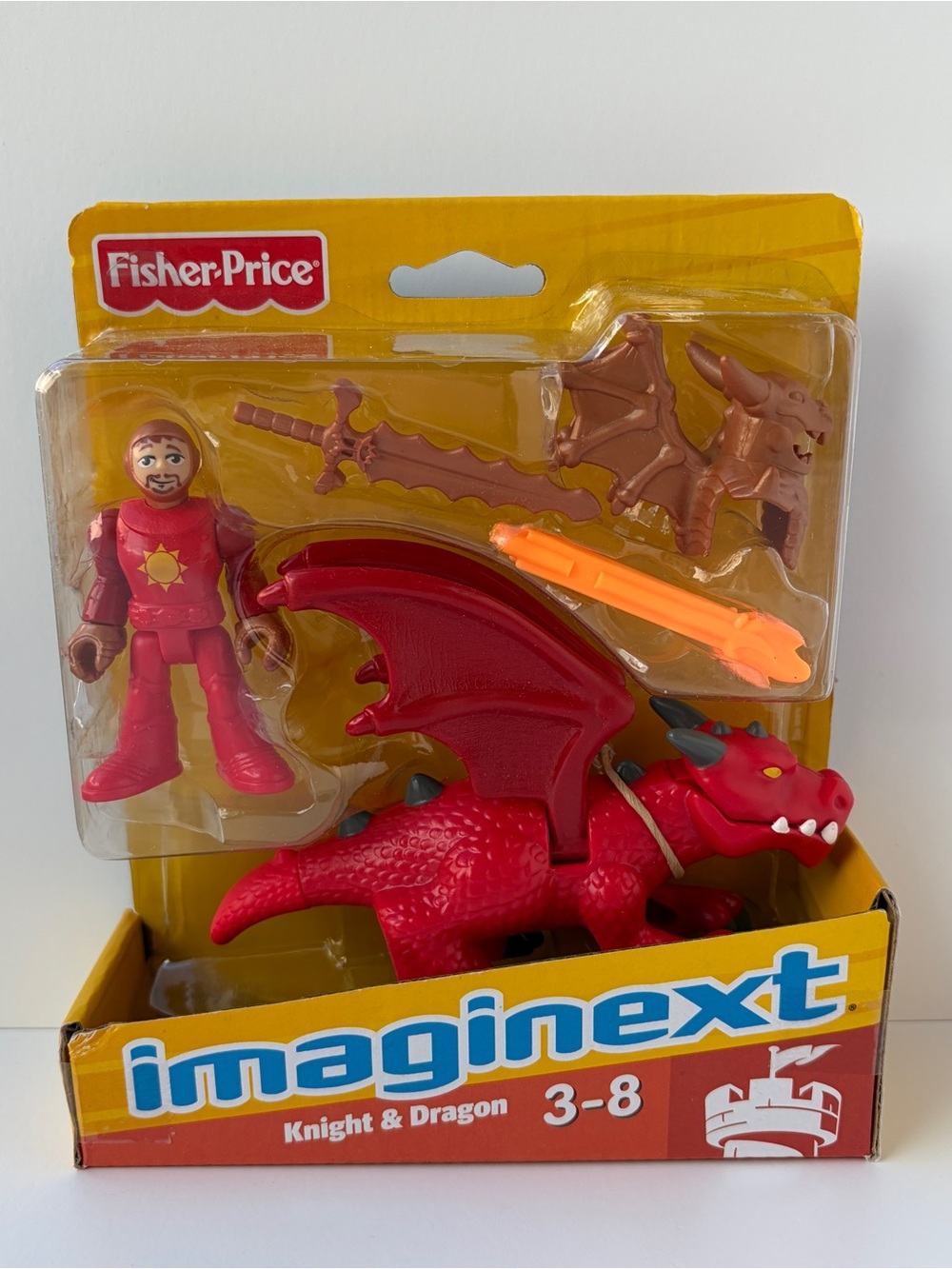 Fisher Price Imaginext Eagle Talon Castle Red Dragon w/ Fire Projectile Knight